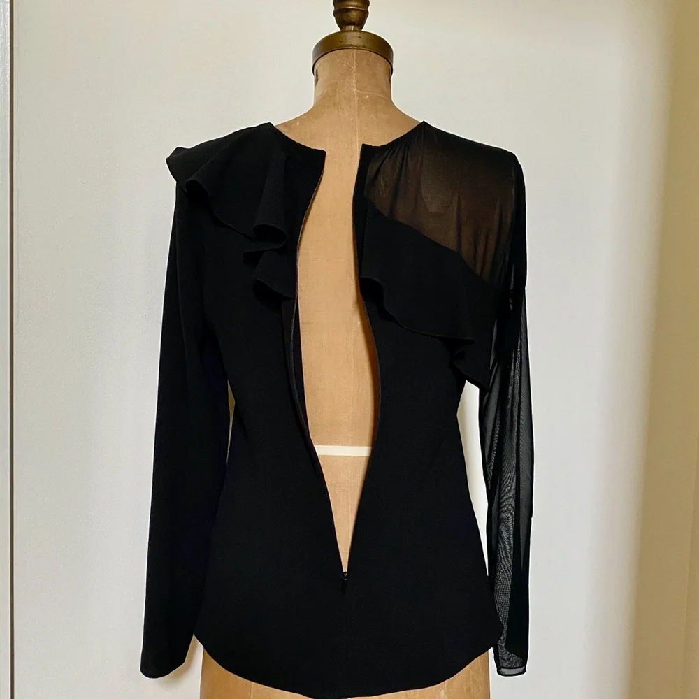 Cushnie Et Ochs Bella Ruffled Blouse size L - Picture 8 of 8